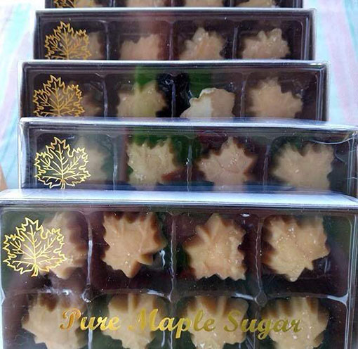 boxes of maple sugar